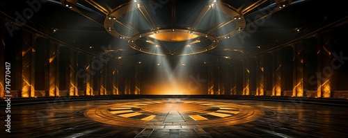 background of stage with spotlight symmetry