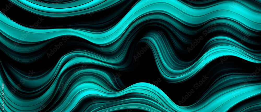 Obraz premium Turquoise Abstract Fluid Art