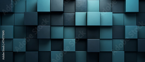 3D style Blue Cubes