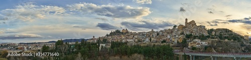 panoramic of the town of Cehegin in Murcia, Spain.