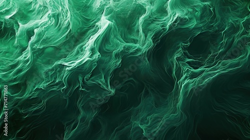 green gentle stream flowing surreal background - AI Generated Abstract Art