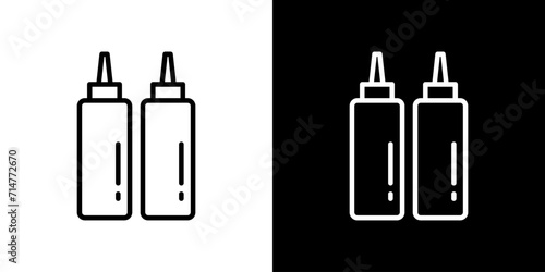 ケチャップとマスタードのアイコン