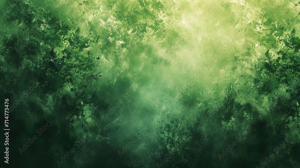 green abstract background reminiscent of a lush rainforest canopy - AI Generated Abstract Art - obrazy, fototapety, plakaty 