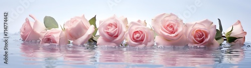 very beautiful pink roses