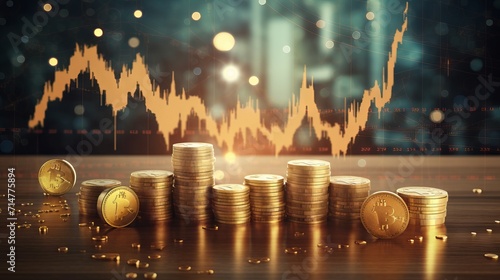 Currency exchange and money transfer concept with world map and banknotes of different currencies with graph background