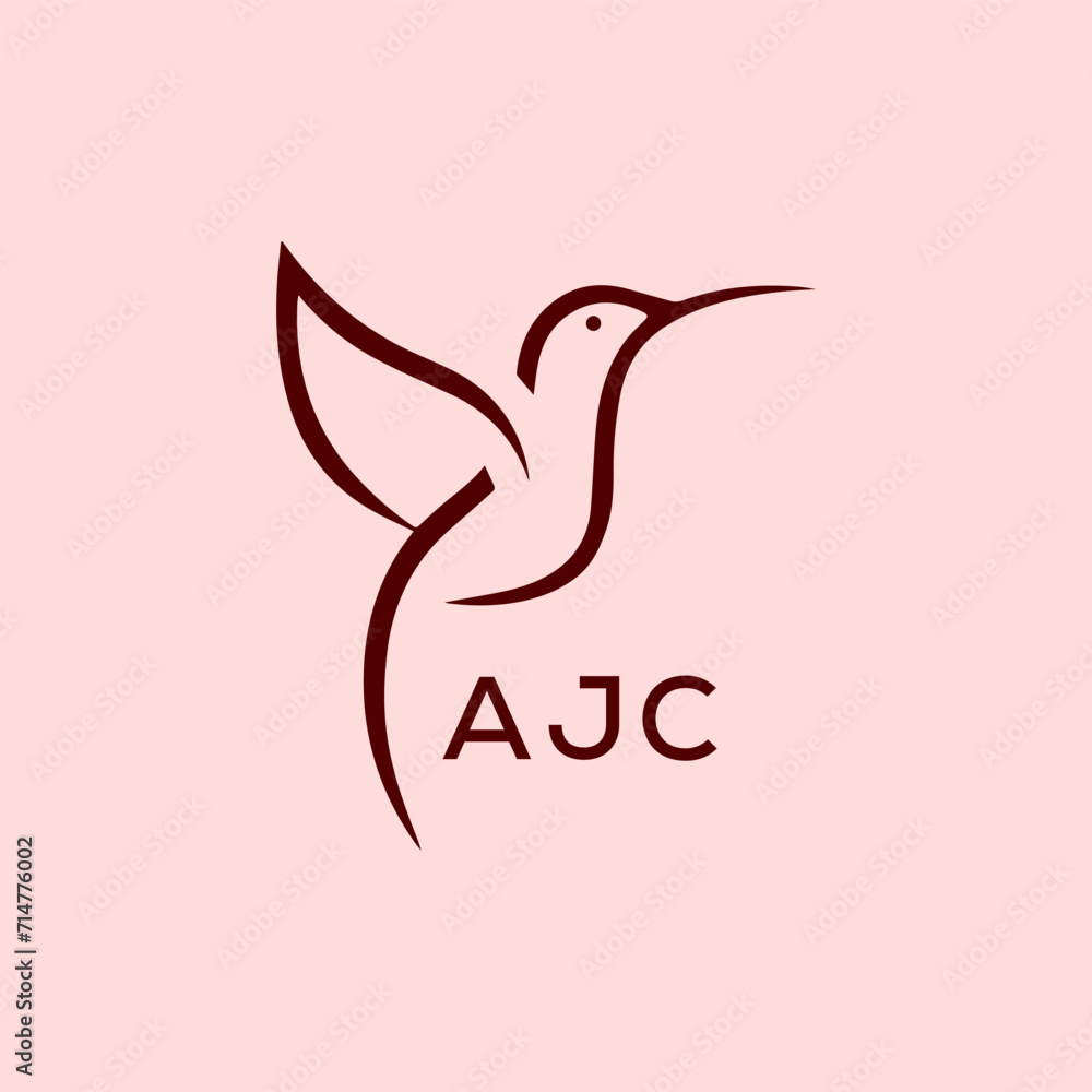 AJC Letter logo design template vector. AJC Business abstract connection vector logo. AJC icon circle logotype.
