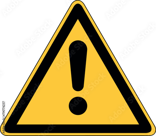 Achtung, Warnung - Warnschild, Warndreieck, Schild