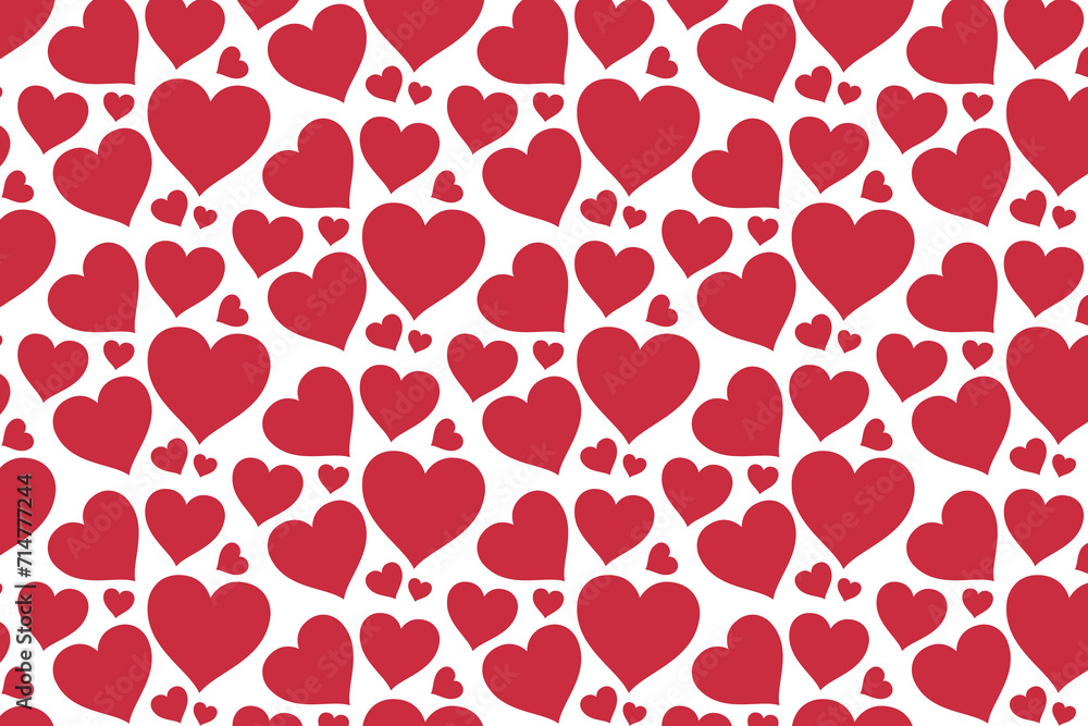 Vector hearts seamless pattern, vector Valentine's Day pattern, Valentine's Day background. Vector hearts seamless pattern, vector Valentine's Day pattern, Valentine's Day background.
