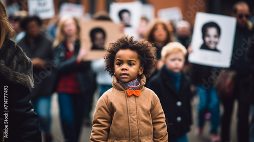 Calling for civil rights for black child