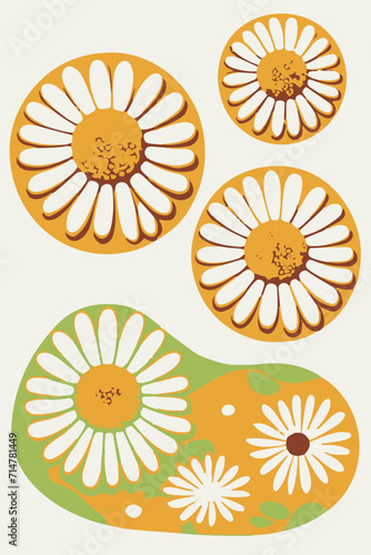 Charming Daisies: Blossoming Beauty in Every Sticker. Capture the Serenity of Daisy Flowers with this Delightful Set for a Fresh, Artistic Vibe."