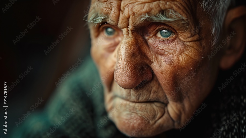 Serene Elderly Person with Inner Peace