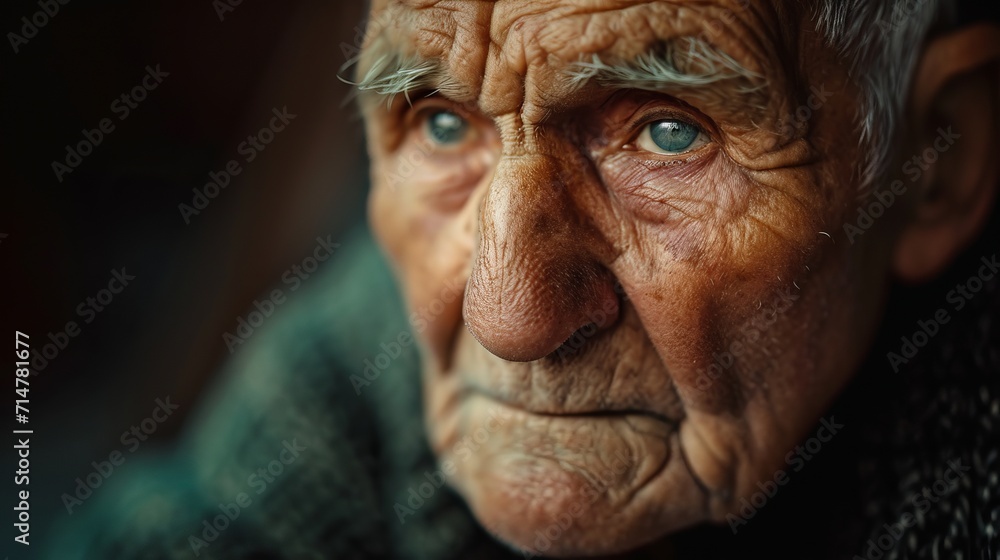 Serene Elderly Person with Inner Peace Serene Elderly Person with Inner Peace