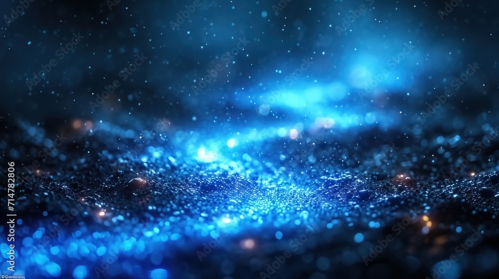 Obraz premium Brilliant Blue OC Rendering. A Radiant Showcase 
