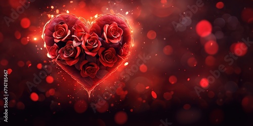 red roses that form a heart