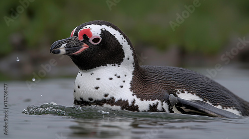 penguin on the rocks