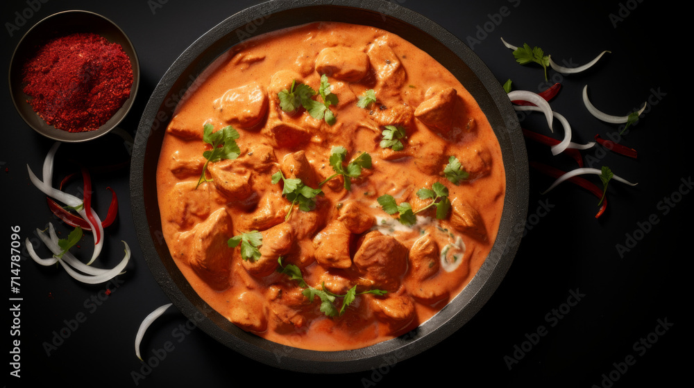 Creamy and rich chicken tikka masala, a popular Indian dish often enjoyed during Ramadan
