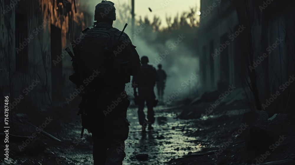 Fototapeta premium Conflict cinematic