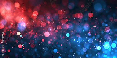 red white and blue abstract bokeh background 