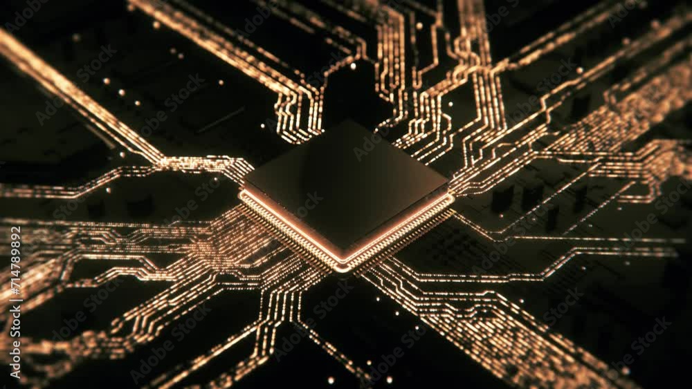 Advanced Mobile Microprocessor Chip Connecting with a Motherboard and ...