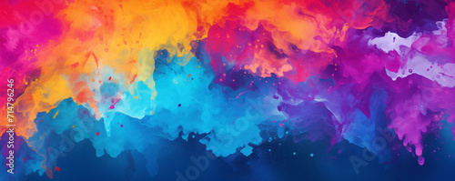 abstract colorful brush painting