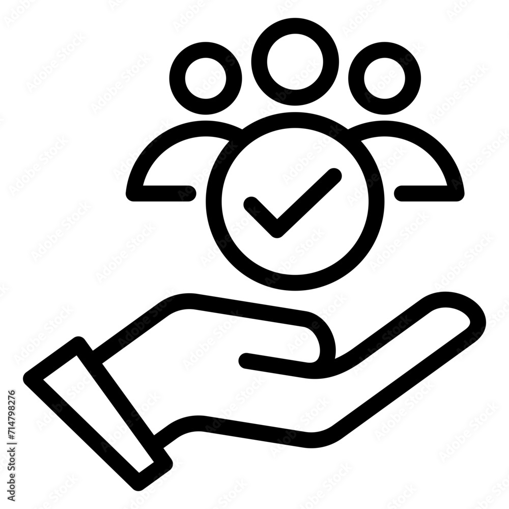 Responsibility Outline Icon Responsibility Outline Icon