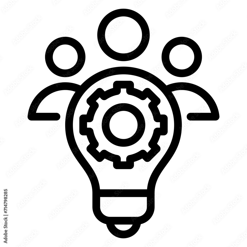 Creative team Outline Icon