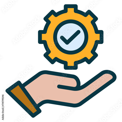 Dedication Outline Colour Icon