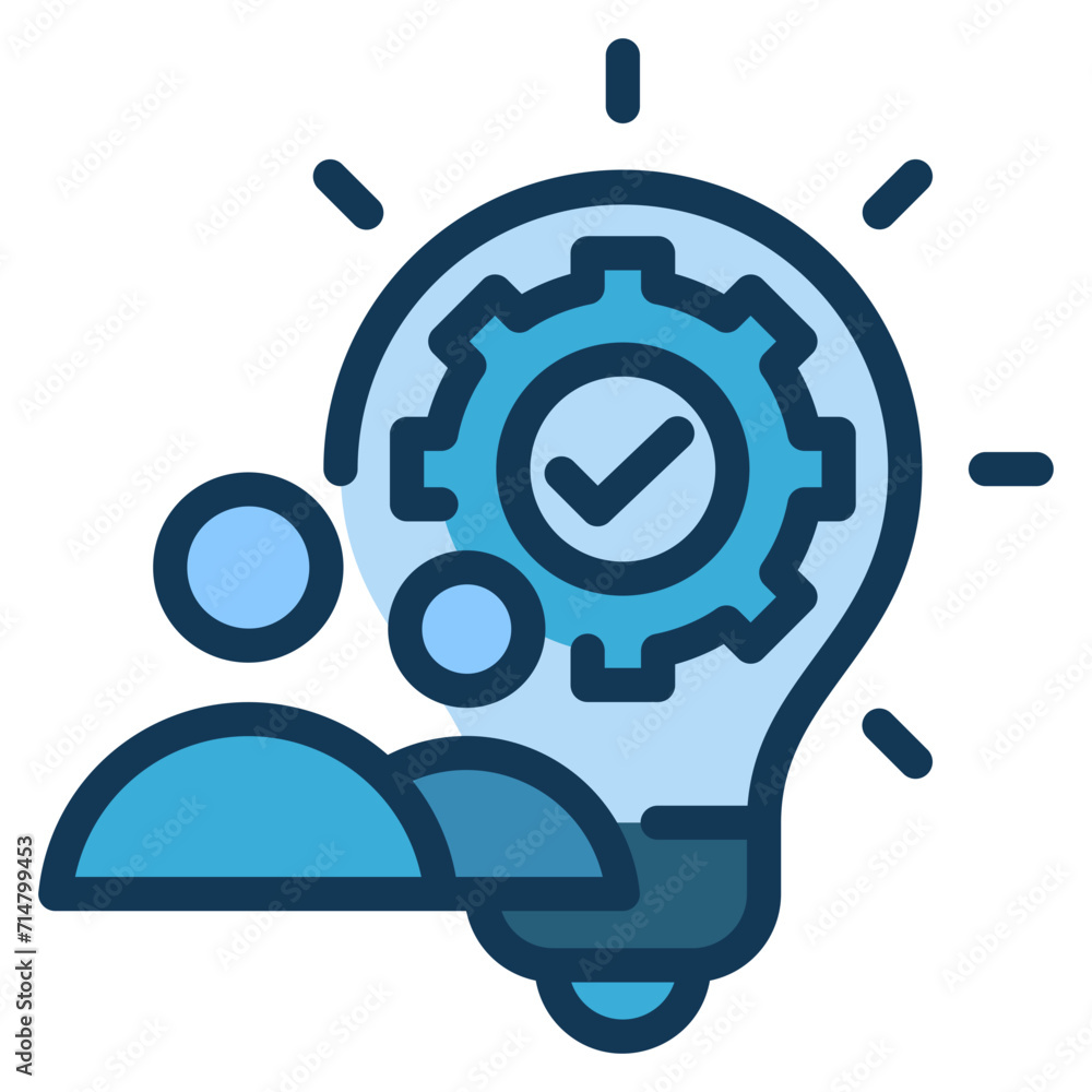 Inspiration Blue Colour Icon Inspiration Blue Colour Icon