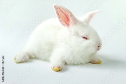 white rabbit on a white © Insan