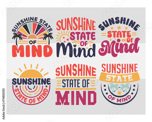 Sunshine State Of Mind Svg, Summer Svg, Summer Beach, Beach Svg, Summertime Svg, Funny Beach Svg, Summer Shirt Svg, Beach Life, Holiday, Summer T-shirt Design, Summer Bundle, Summer Quotes Svg, Svg fi