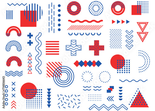 Abstract red and black geometric shape of modern elements cover design. Use for poster, artwork, template design, ad, print. illustration vector eps10