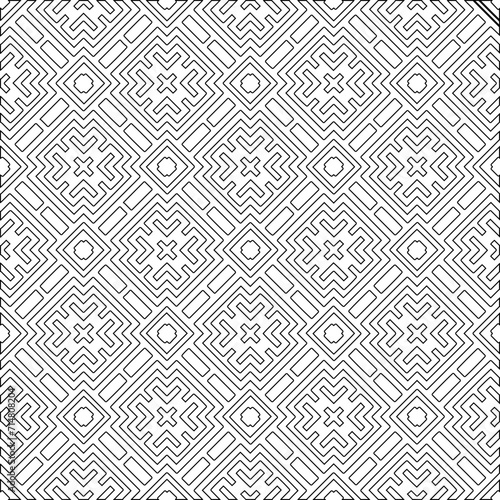 Abstract shapes from lines. Vector graphics for design, prints, decoration, cover, textile, digital wallpaper, web background, wrapping paper, clothing, fabric, packaging, cards.Geometric patterns.