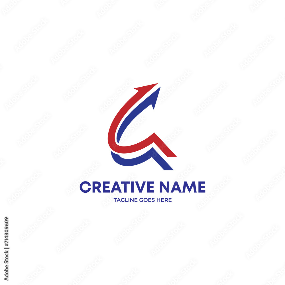Abstract letter G with arrow logo. marketing company logo, business development logo Abstract letter G with arrow logo. marketing company logo, business development logo