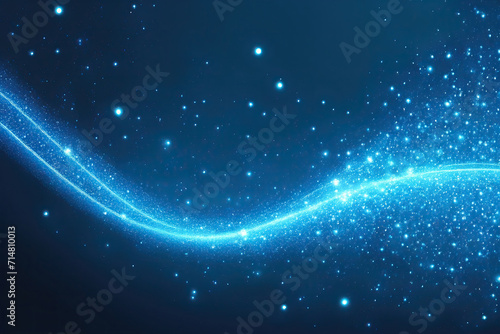 Neon Lights in Space: Futuristic Cosmic Background Line Art 
