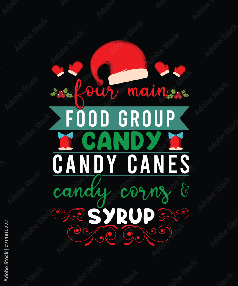 Food Groups Candy Canes Christmas T Shirt Food Groups Candy Canes Christmas T Shirt