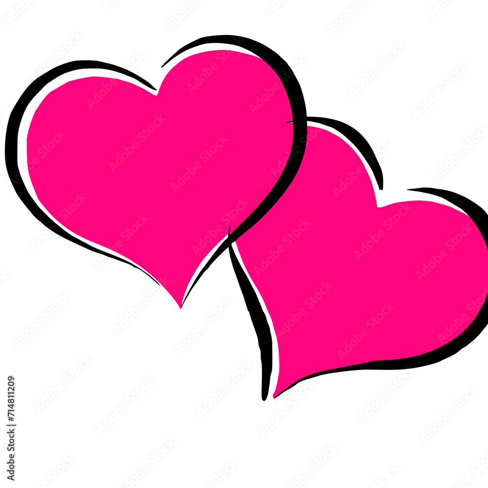 Hearts for Valentine's Day, PNG on a transparent background, high resolution, Valentine's Day, give a heart to your loved one. For creating compositions, cards, prints