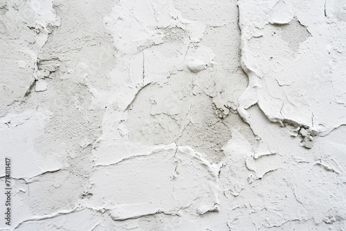 White Concrete Wall Texture Background. Aged Grunge Stone Surface