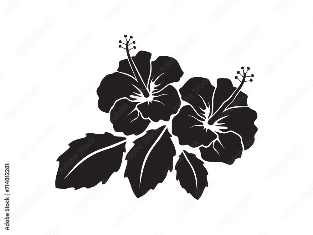hibiscus flower icon vector hibiscus flower icon vector