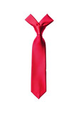 A red necktie isolated isolated on a transparent background.