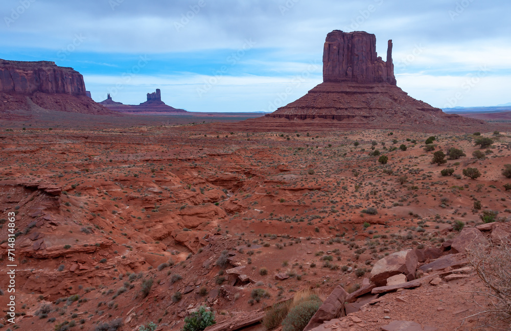 West Mitten buttes,  Monument Valley, Arizona - Utah