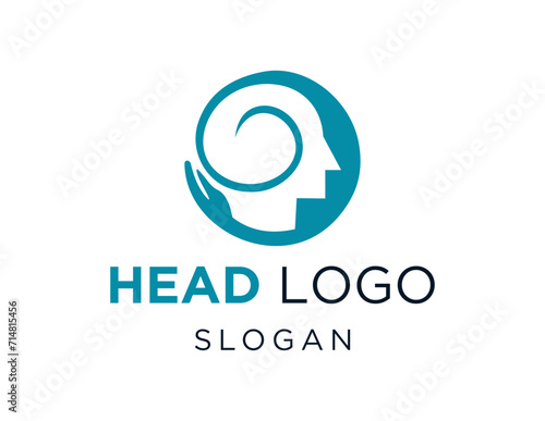 The logo design is about Head and was created using the Corel Draw 2018 application with a white background. photo