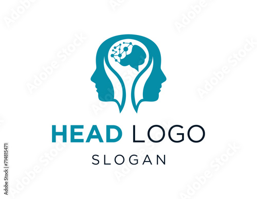 The logo design is about Head and was created using the Corel Draw 2018 application with a white background.
