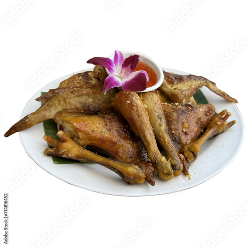 roasting chicken - grilled chicken Thai food Thailand