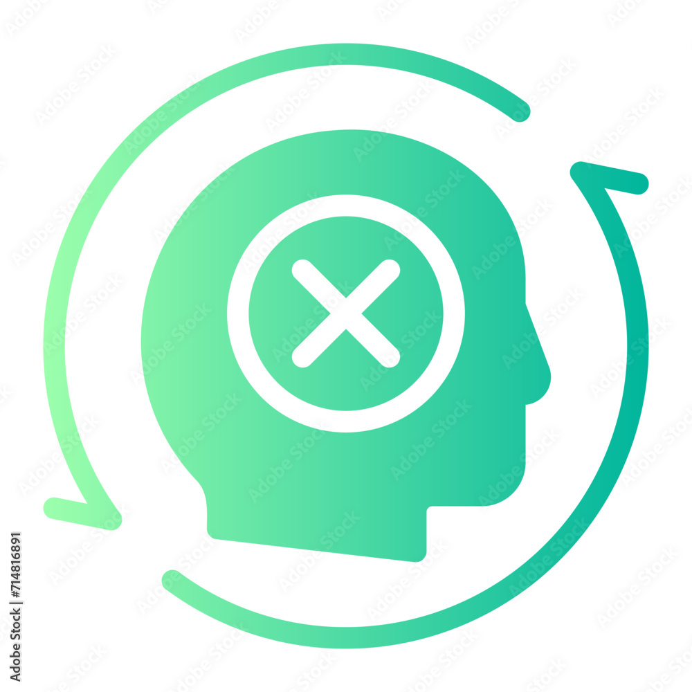 Obraz premium bad habits gradient icon