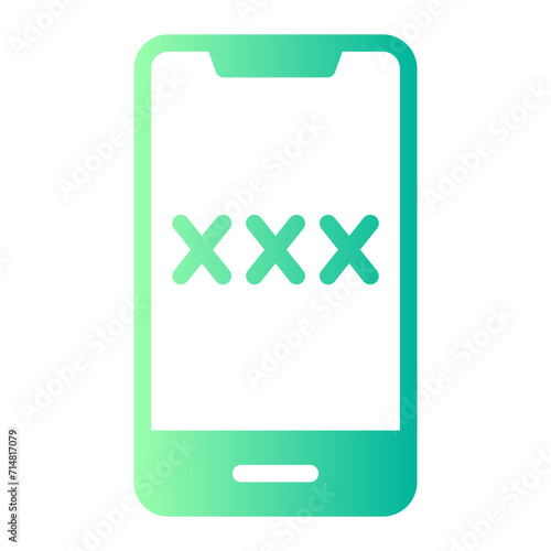 smartphone gradient icon