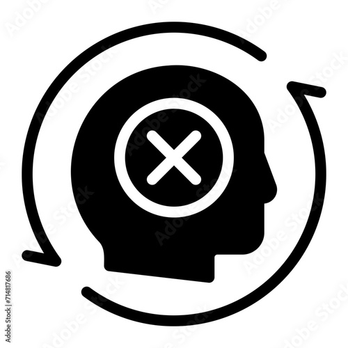 bad habits glyph icon