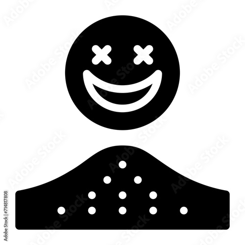 narcotic glyph icon