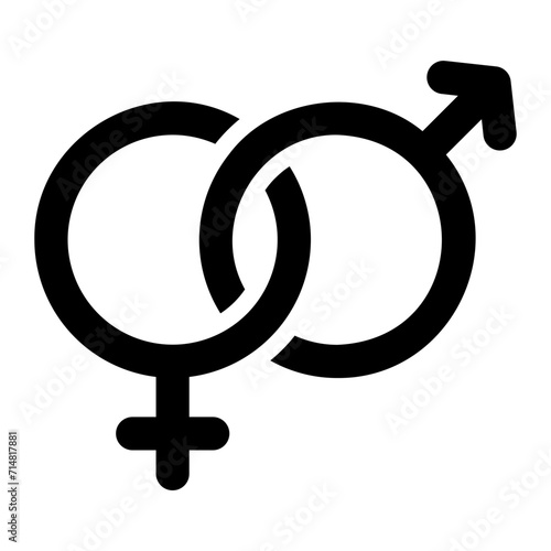 sex addict glyph icon