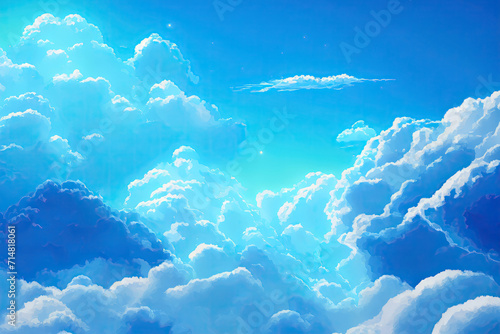 Dreamy Clouds Background: Tranquil Skies for Serene Imagery