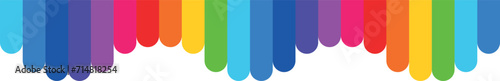 abstract wave background with rainbow in lgbt style